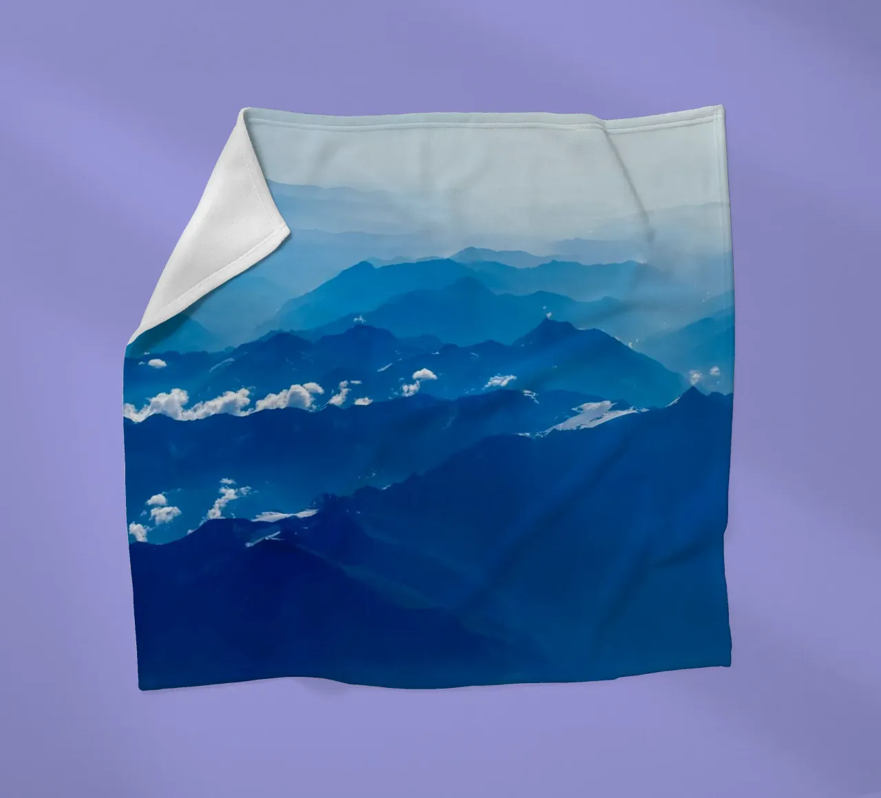 mountain waves Fleecedecke von Bleu