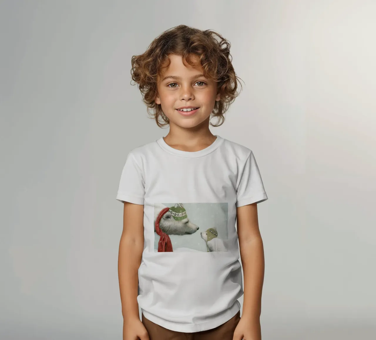 First winter t-shirt bambini da Eric Fan