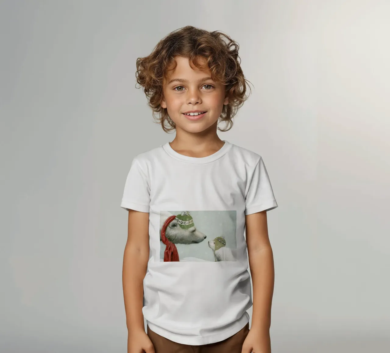 First winter t-shirt bambini da Eric Fan