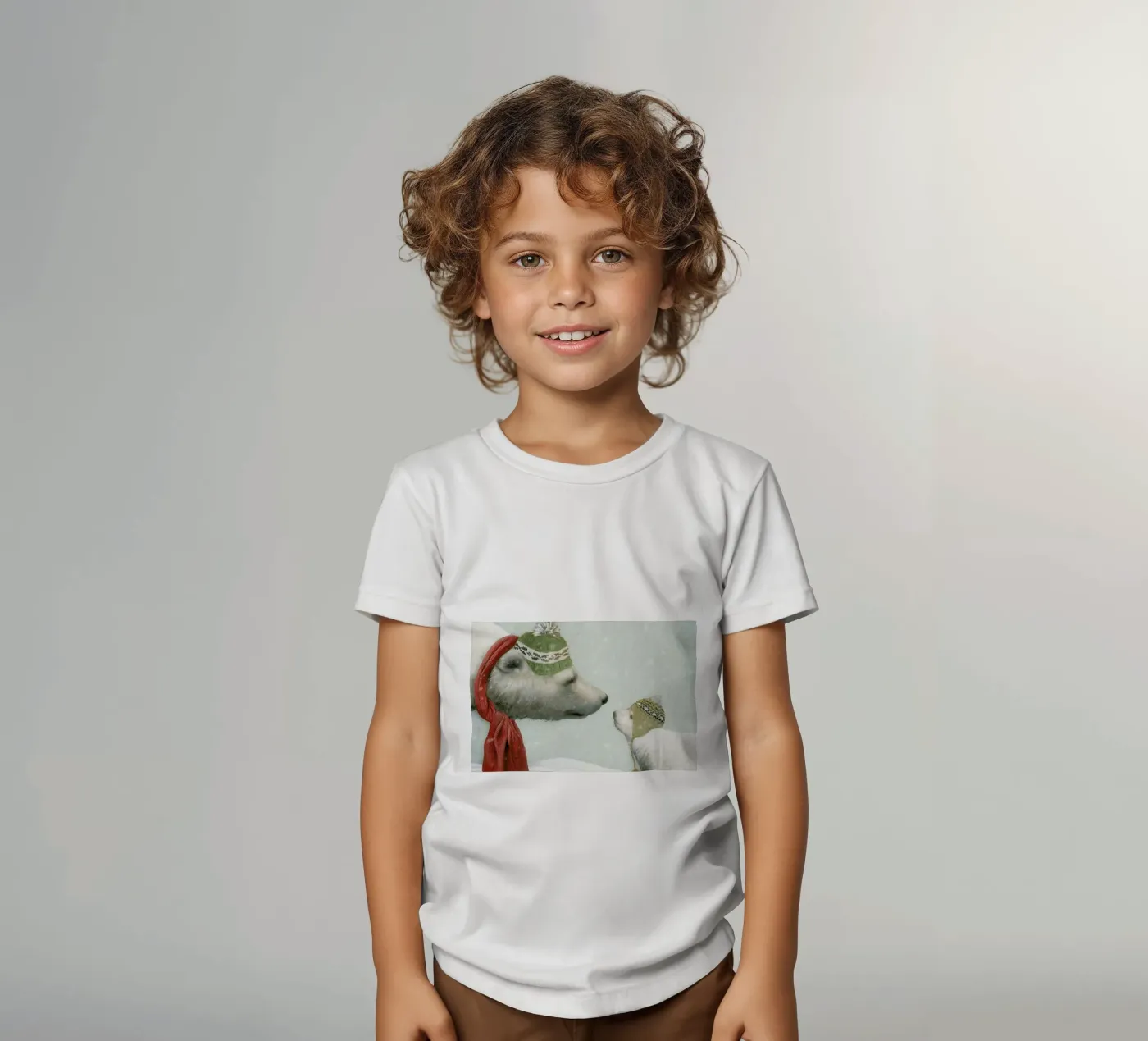 First winter t-shirt bambini da Eric Fan