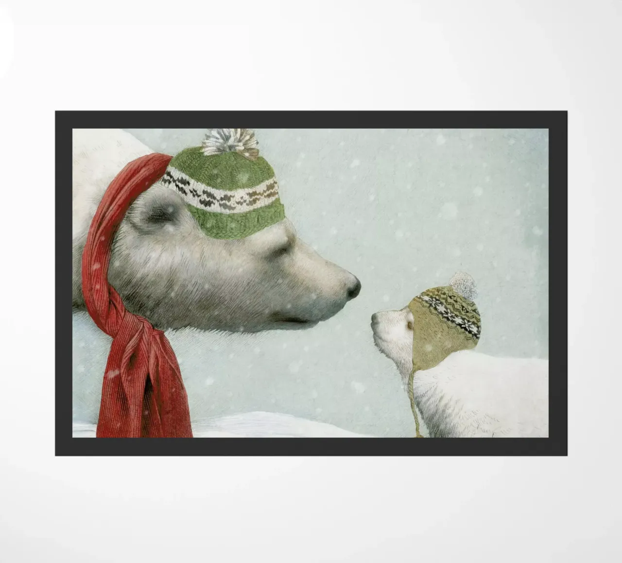 First winter doormat by Eric Fan