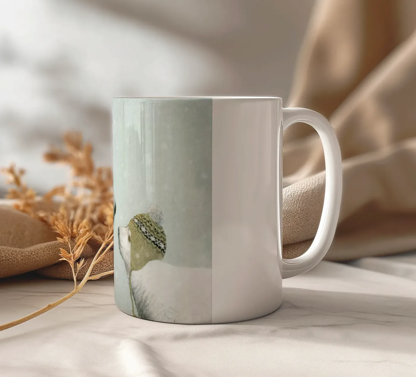 First winter ceramic mug by Eric Fan