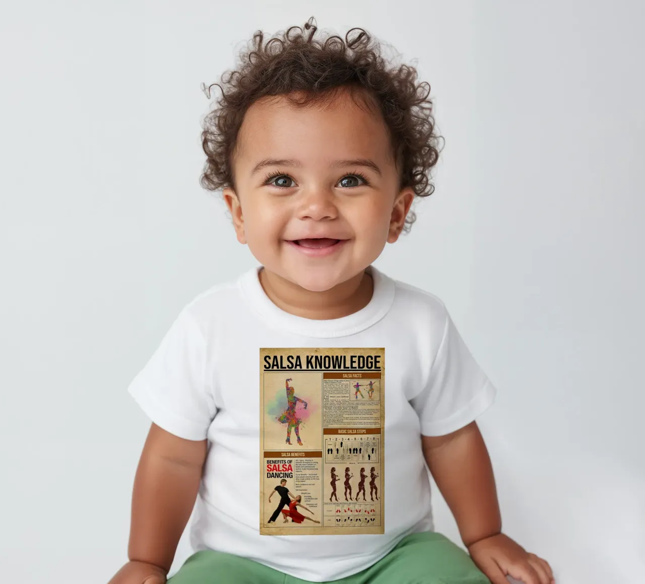 Salsa-Wissen-Poster Baby T-Shirt von Maritiknowled