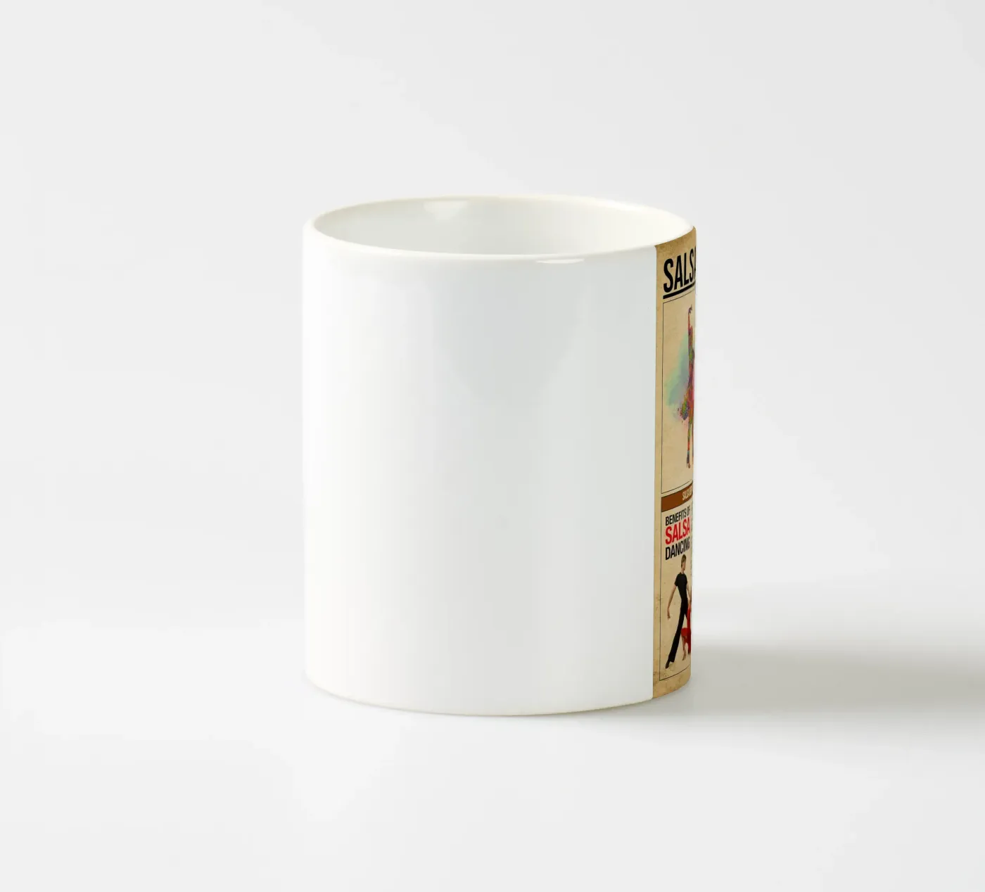 Salsa Knowledge Poster ceramic mug by Maritiknowled