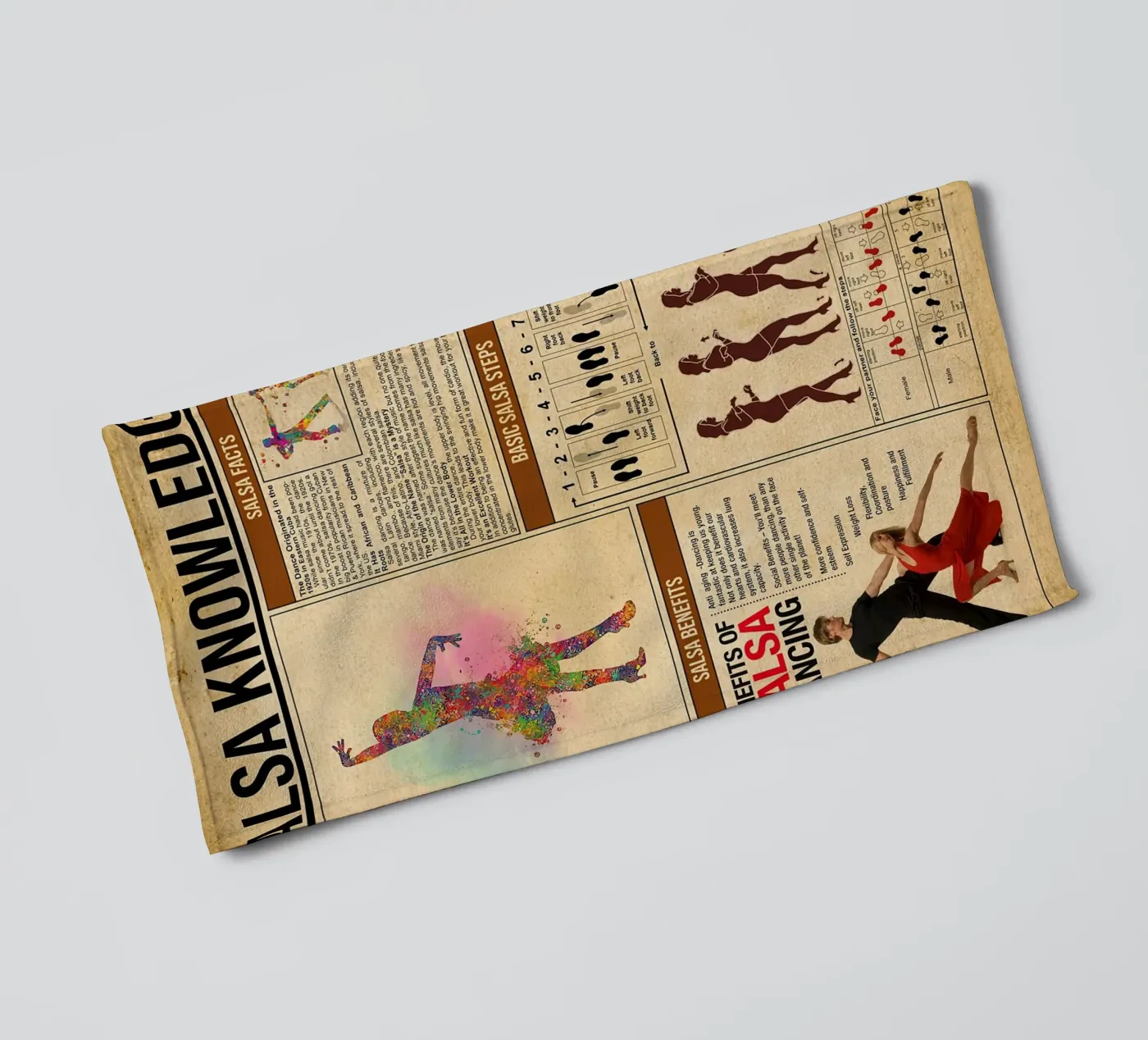 Salsa Knowledge Poster towel by Maritiknowled
