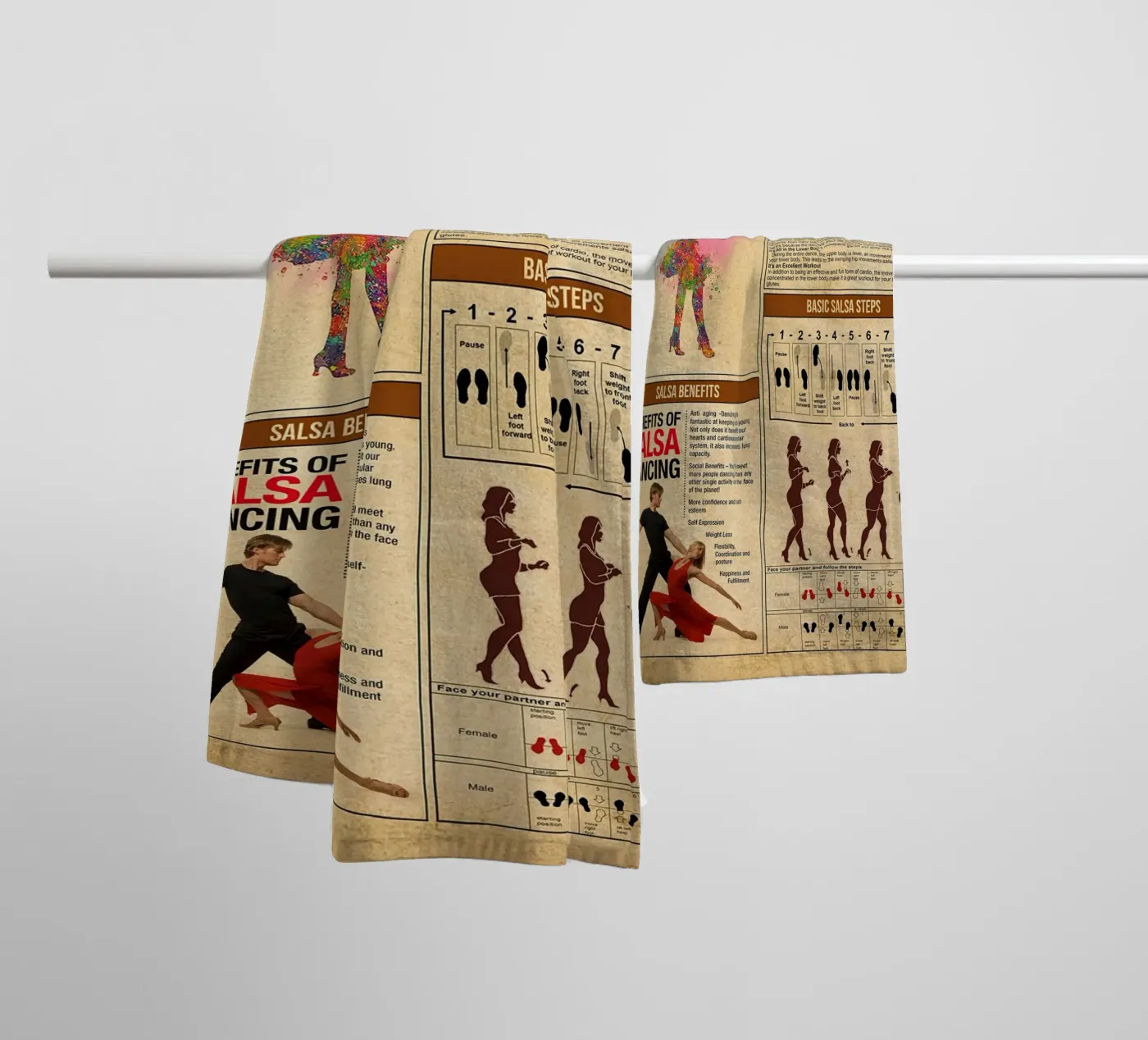 Salsa Knowledge Poster towel by Maritiknowled