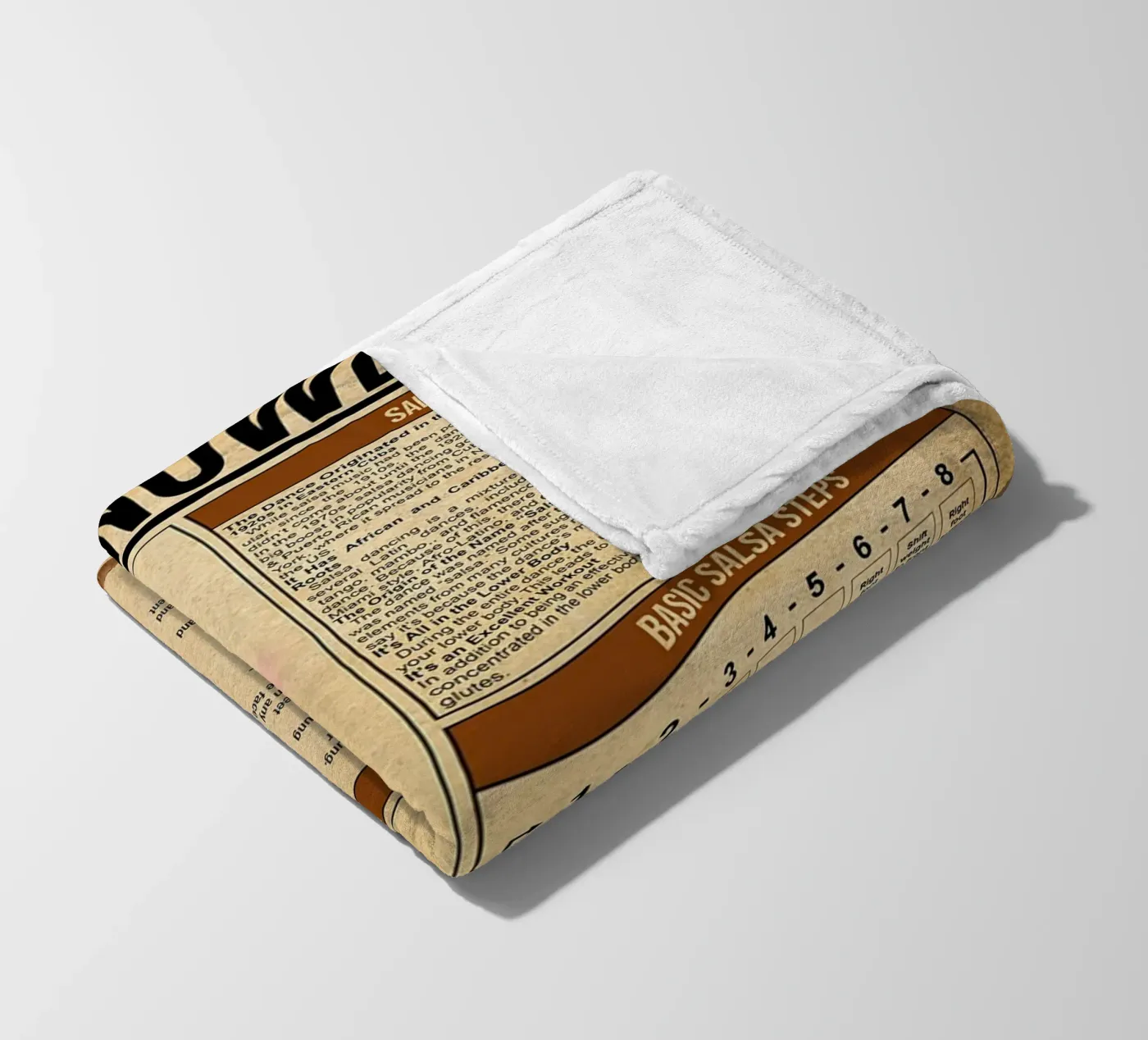 Salsa Knowledge Poster fleece blanket by Maritiknowled