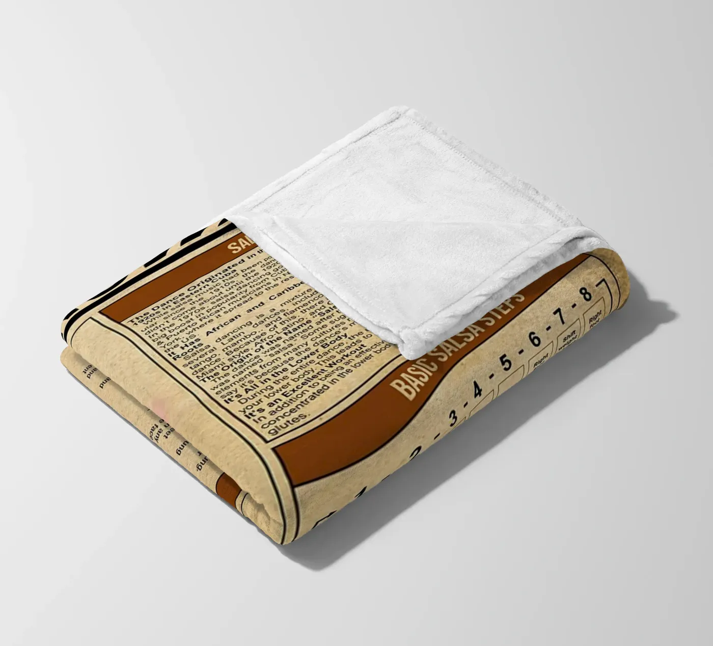 Salsa Knowledge Poster fleece blanket by Maritiknowled