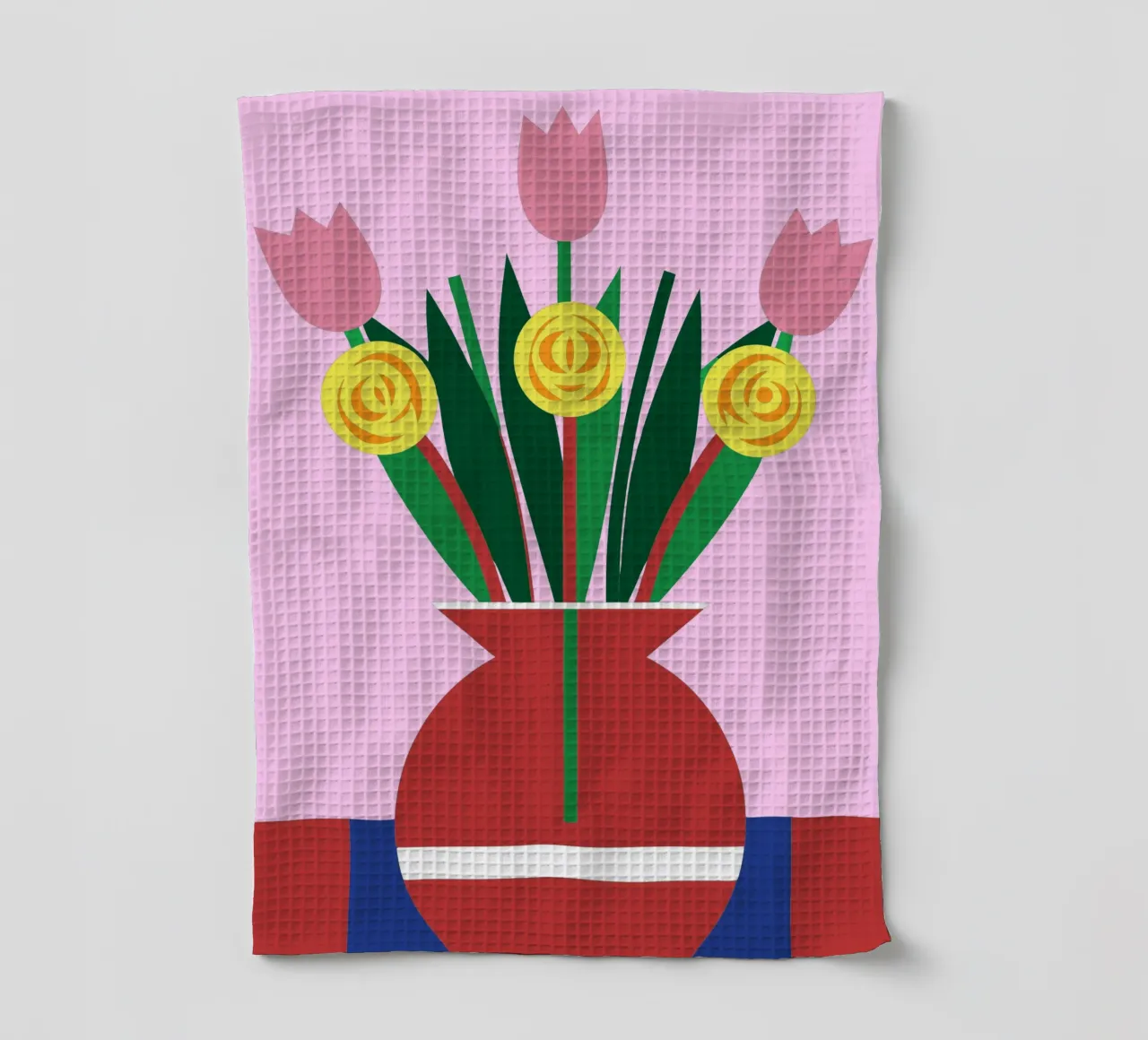 Tulipes dans un vase torchon de LOOK DIFFERENT
