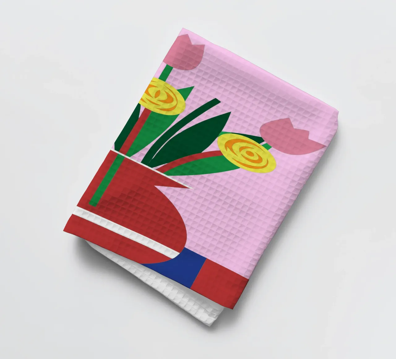 Tulipes dans un vase torchon de LOOK DIFFERENT