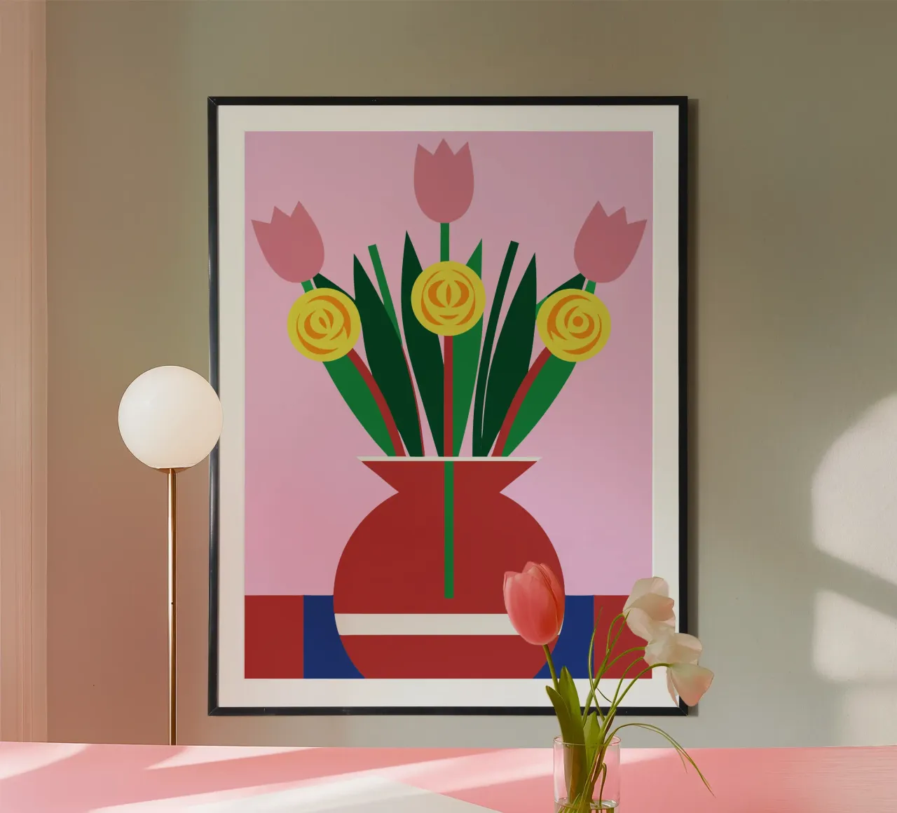 Tulipani in vaso carta hahnemühle da LOOK DIFFERENT