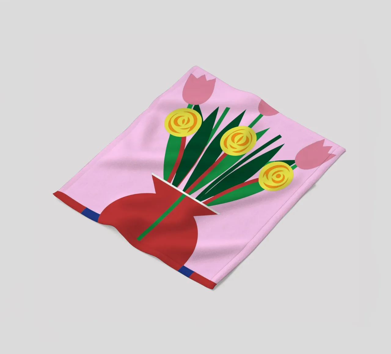 Tulipani in vaso coperta in pile da LOOK DIFFERENT