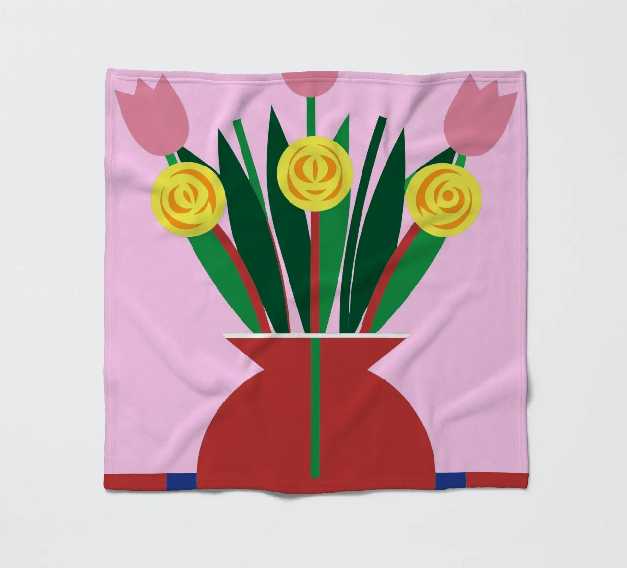 Tulipani in vaso coperta in pile da LOOK DIFFERENT