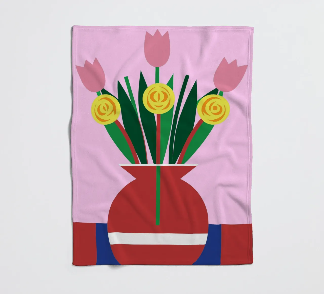 Tulipani in vaso coperta in pile da LOOK DIFFERENT