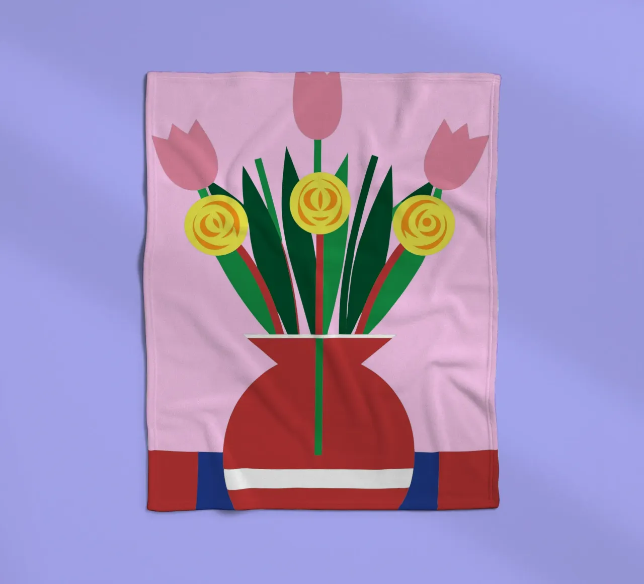 Tulipani in vaso coperta in pile da LOOK DIFFERENT