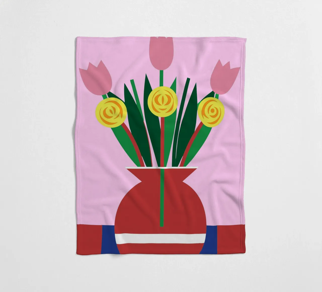 Tulipani in vaso coperta in pile da LOOK DIFFERENT