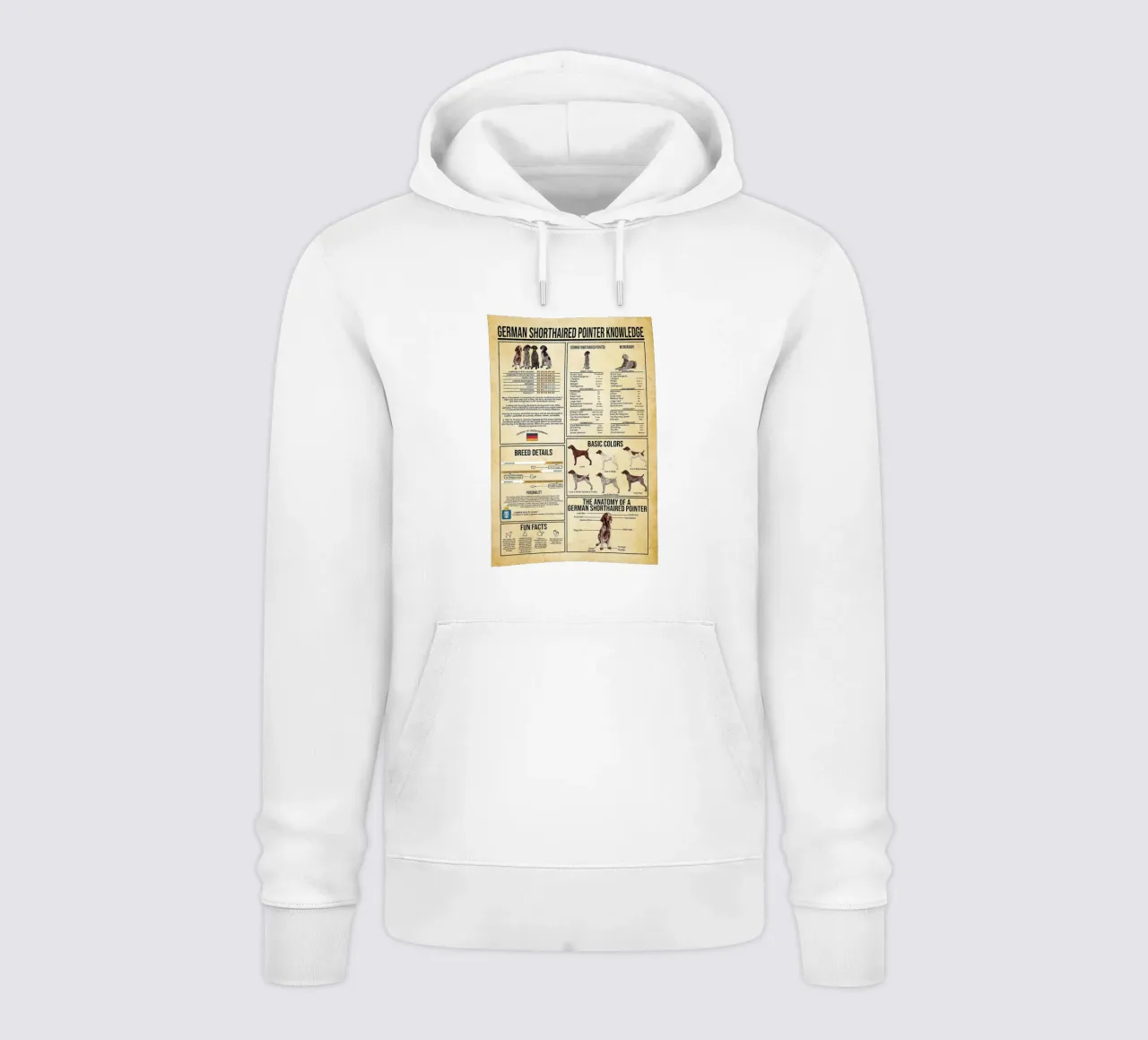 Conoscenza del Pointer Tedesco a pelo corto felpa con cappuccio da Maritiknowled