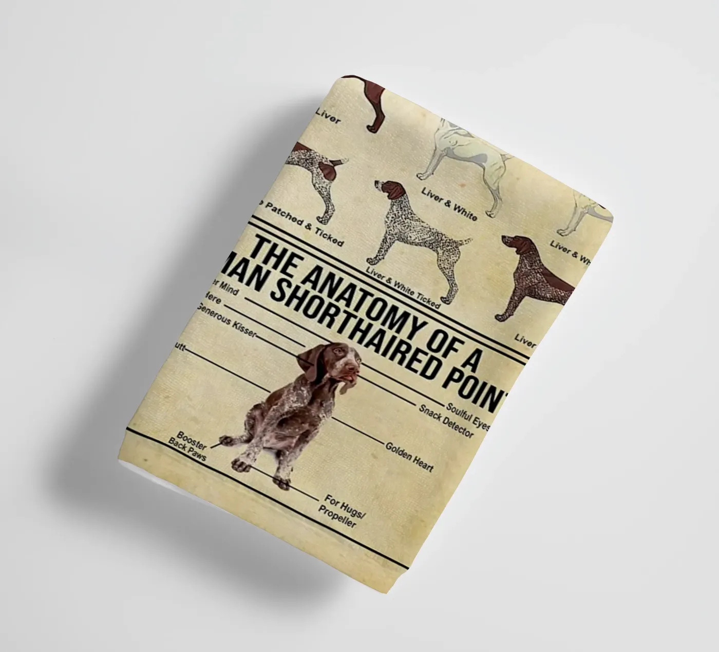 German Shorthaired Pointer Knowledge towel by Maritiknowled