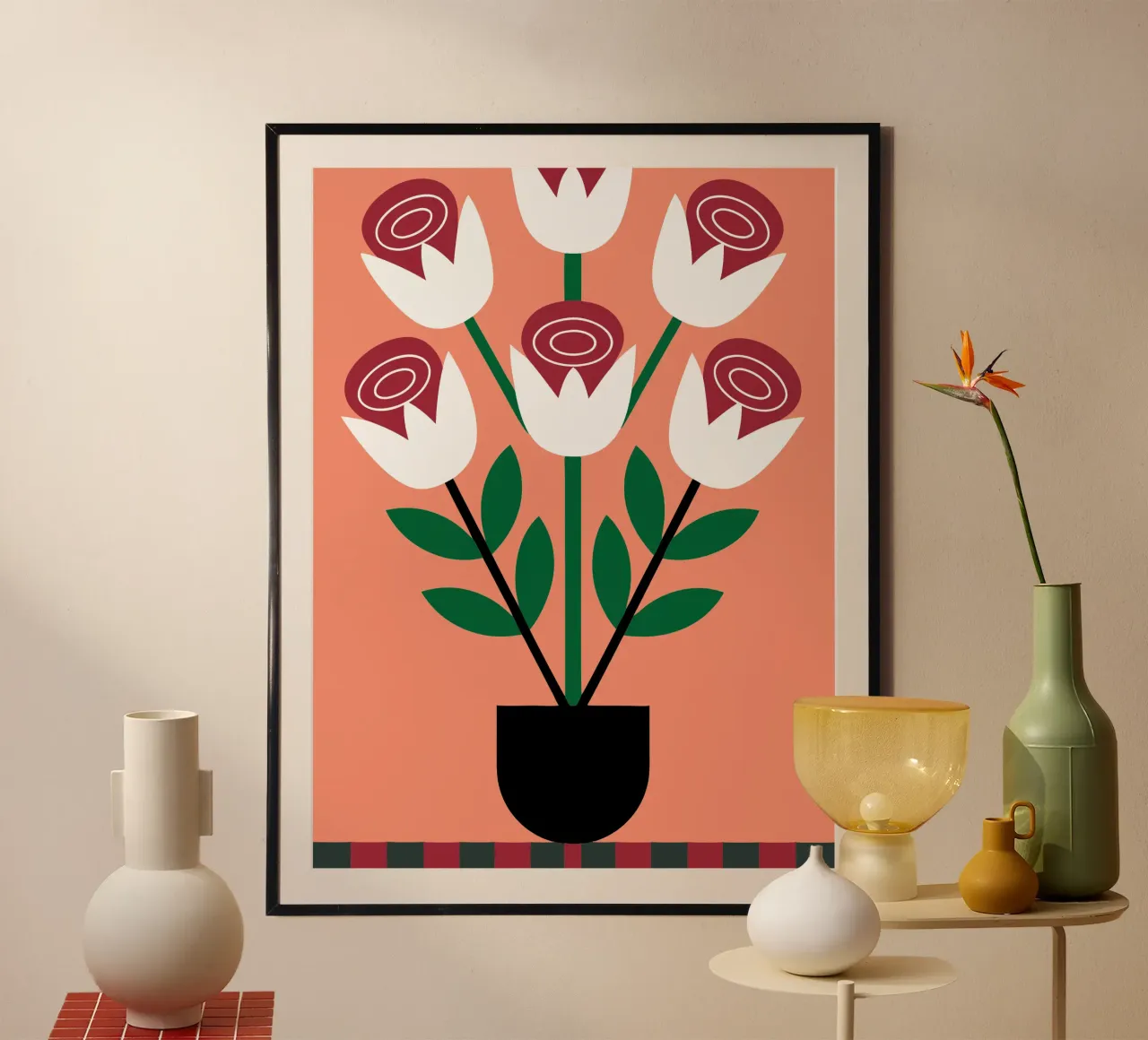 Tulipani in vaso carta hahnemühle da LOOK DIFFERENT