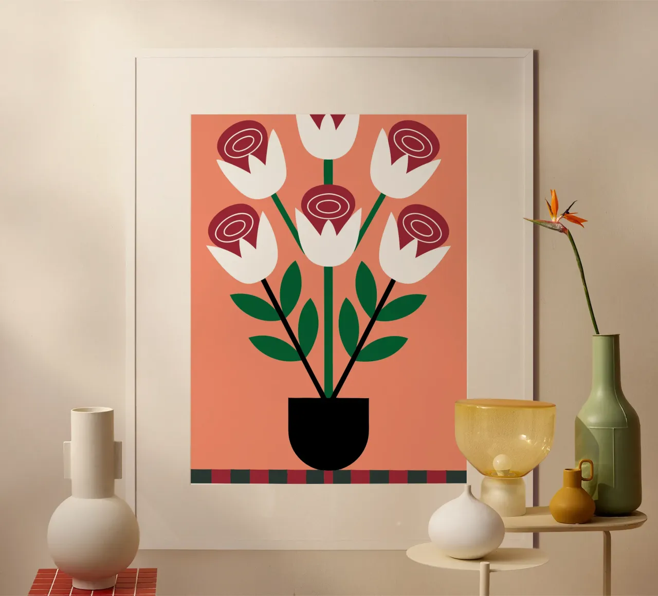 Tulipani in vaso carta hahnemühle da LOOK DIFFERENT