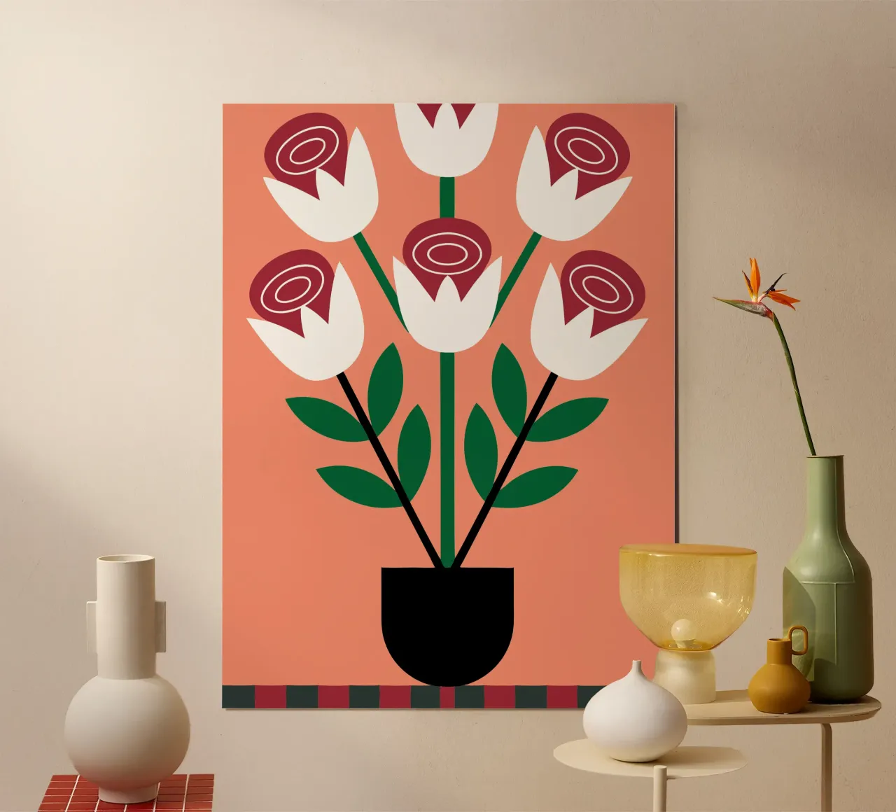 Tulipani in vaso carta hahnemühle da LOOK DIFFERENT