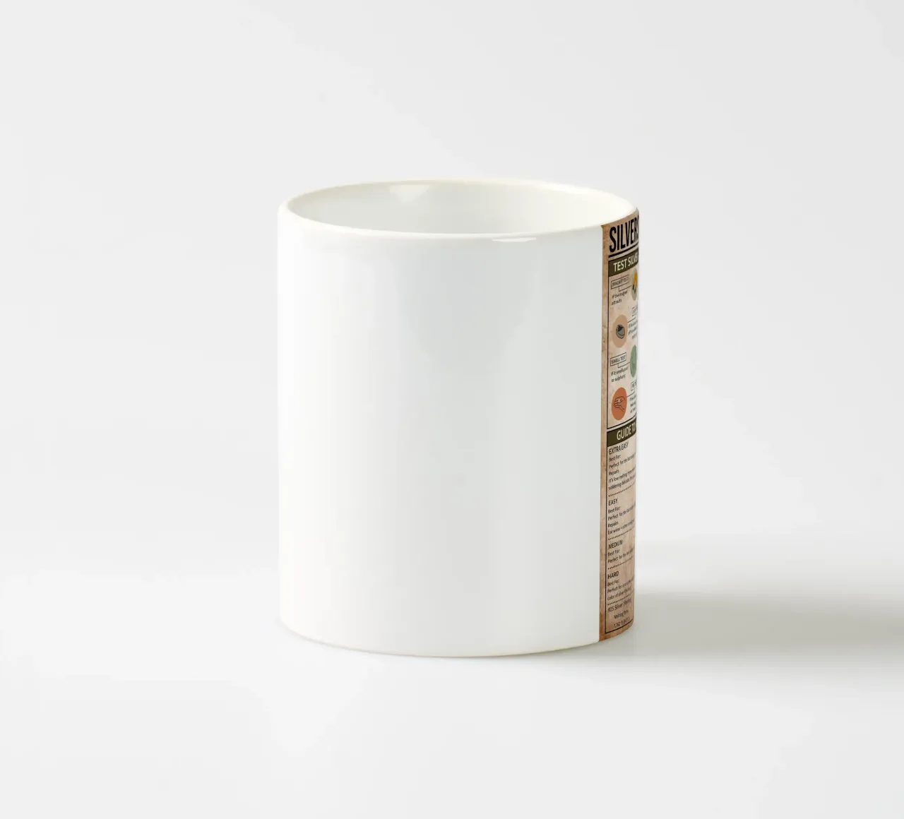 Silversmith Knowledge Poster ceramic mug by Maritiknowled