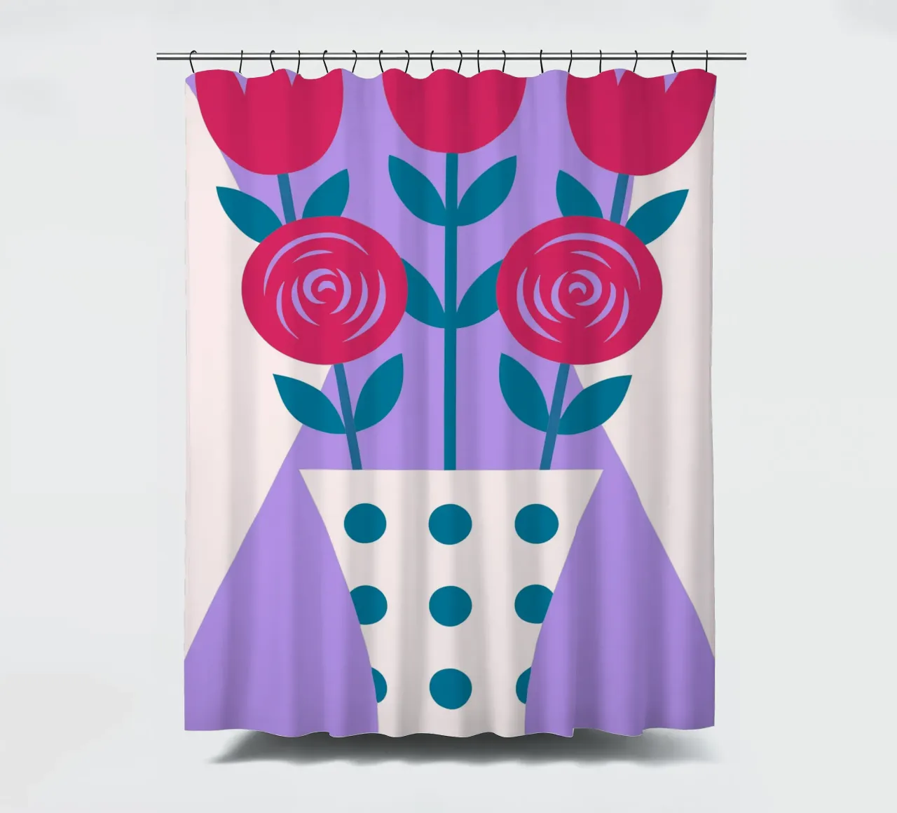 Tulips in a Vase shower curtain by LOOK DIFFERENT