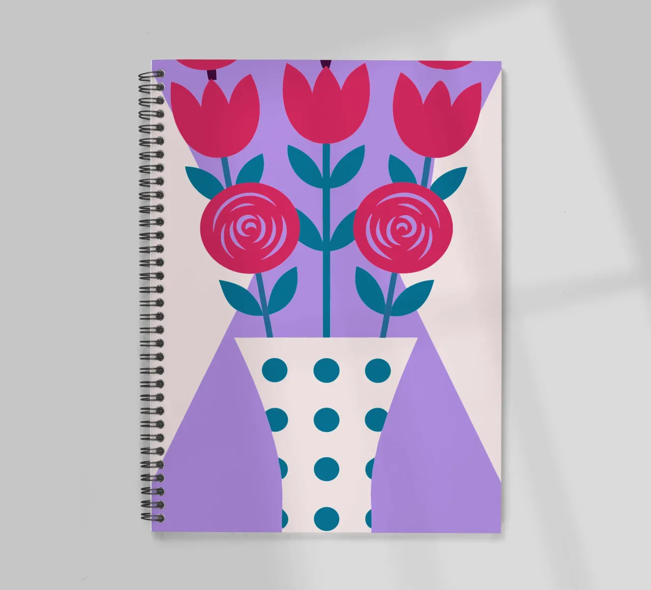Tulips in a Vase spiral notebook by LOOK DIFFERENT