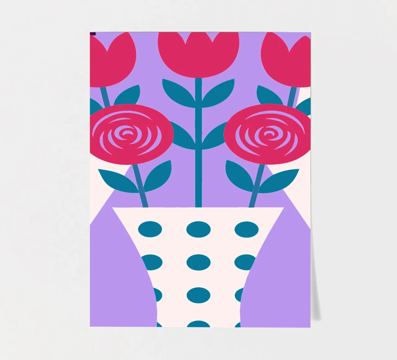 Tulips in a Vase sticker sheet by LOOK DIFFERENT