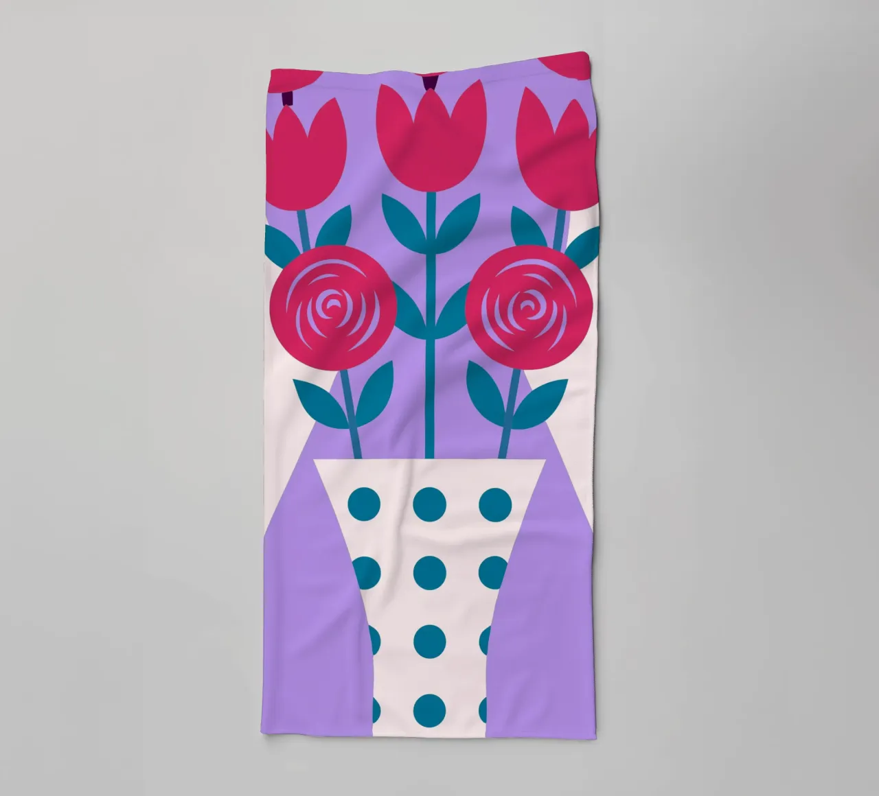 Tulips in a Vase towel by LOOK DIFFERENT