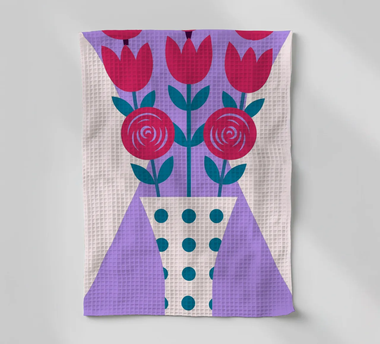 Tulipes dans un vase torchon de LOOK DIFFERENT