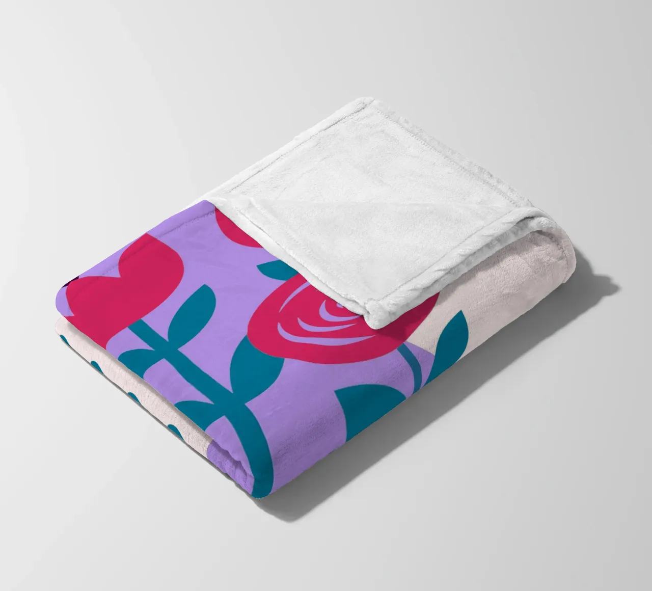Tulips in a Vase fleece blanket by LOOK DIFFERENT