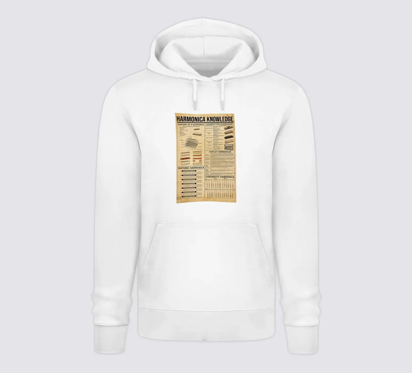 Harmonica Knowledge Poster hoodie by Maritiknowled