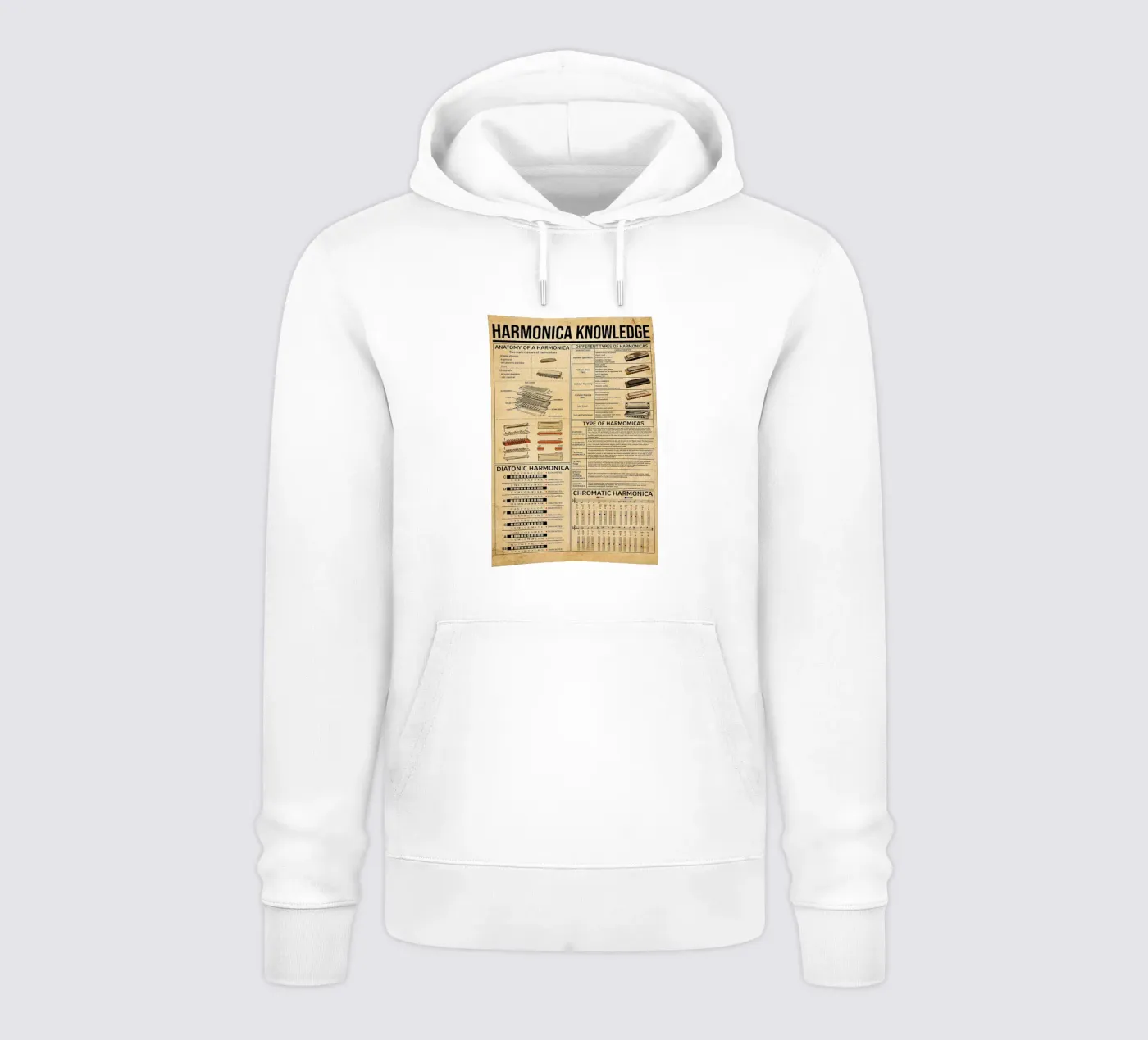 Harmonica Knowledge Poster hoodie by Maritiknowled