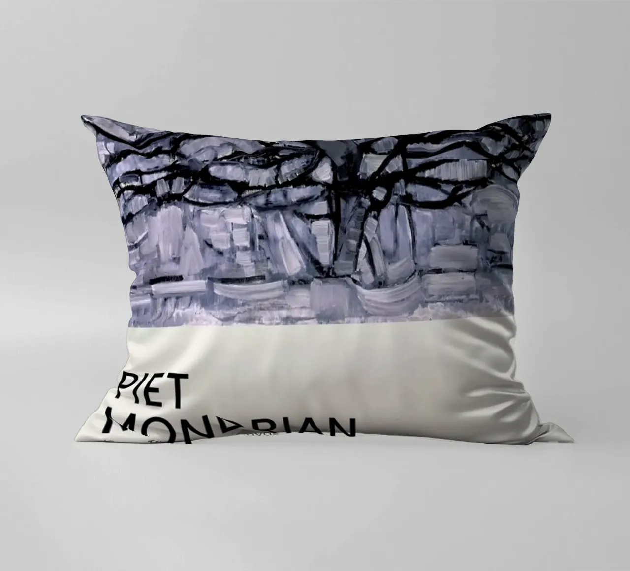 Mondrian - Gray Tree cuscino da Vintage by JUNIQE