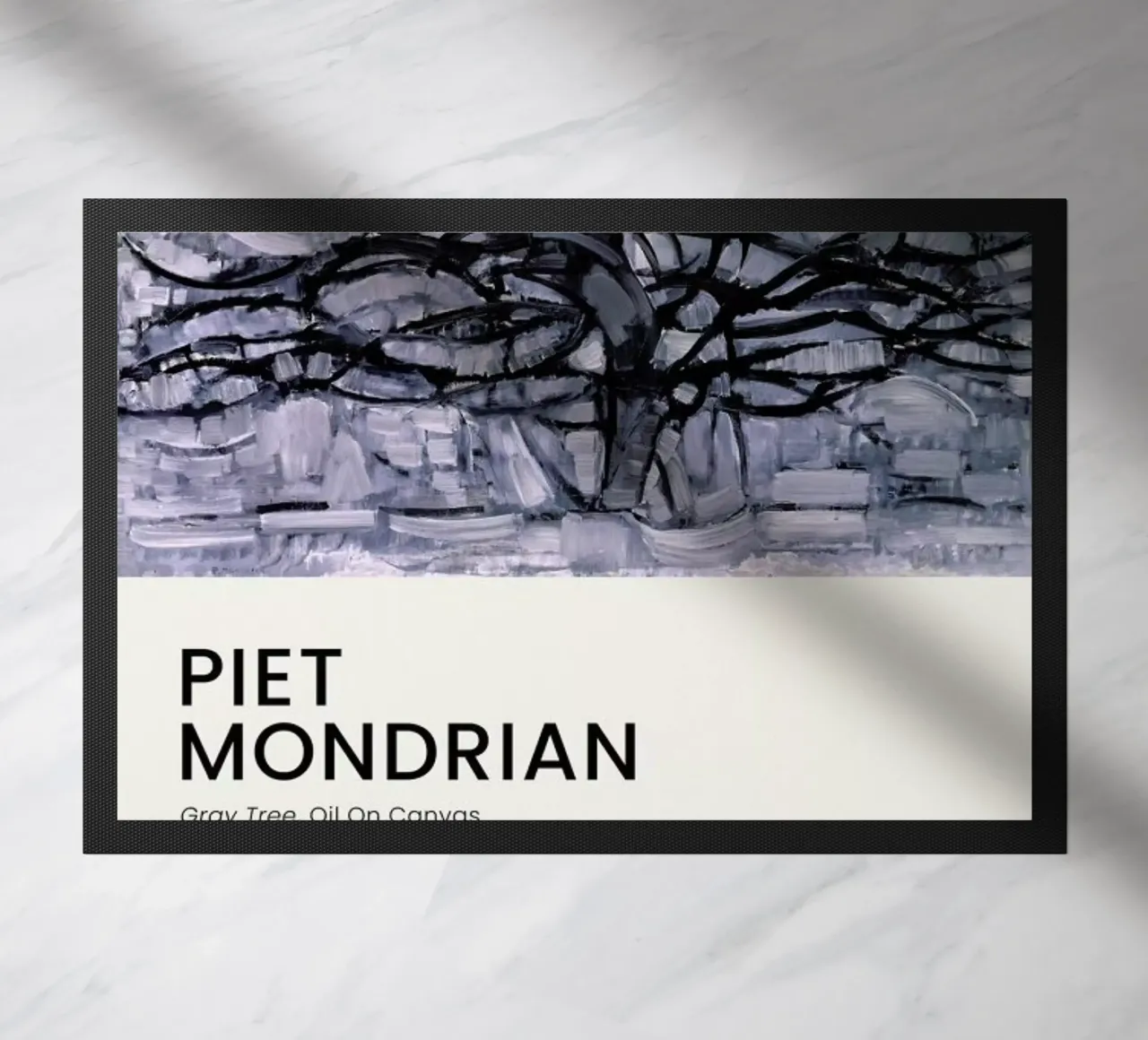Mondrian - Gray Tree zerbino da Vintage by JUNIQE