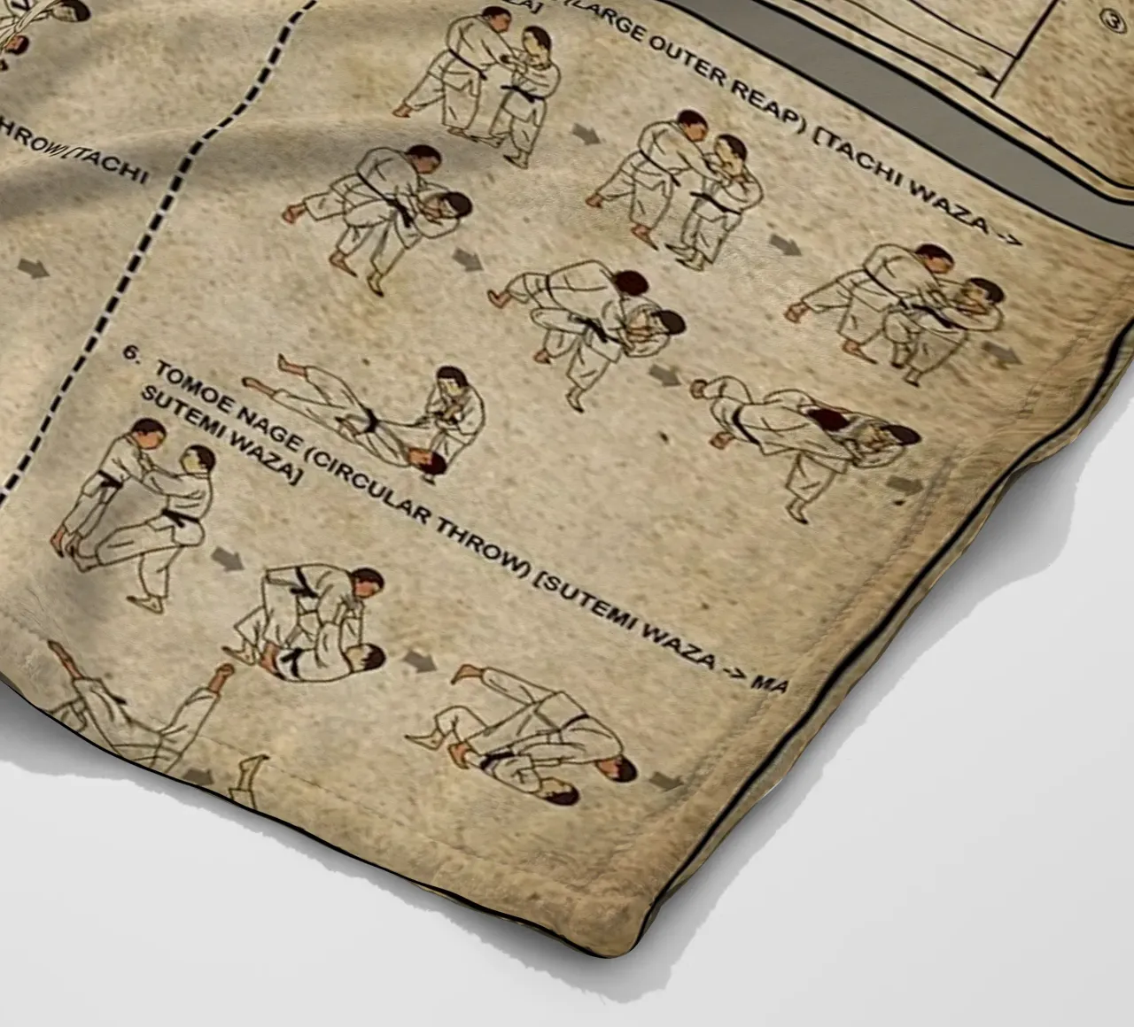 Poster sulla conoscenza del judo coperta in pile da Maritiknowled