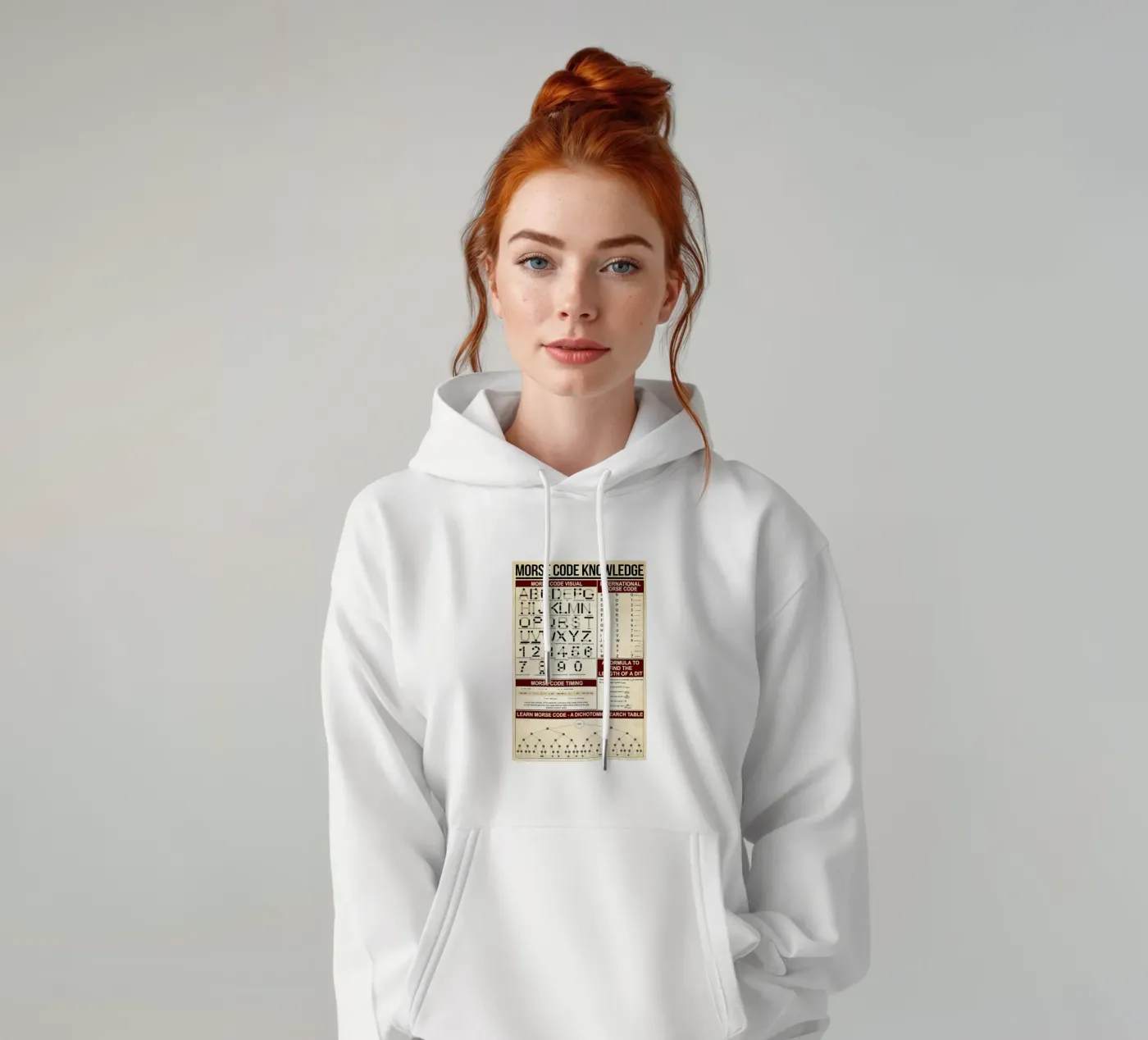 Affiche de connaissance du code morse sweat à capuche de Maritiknowled