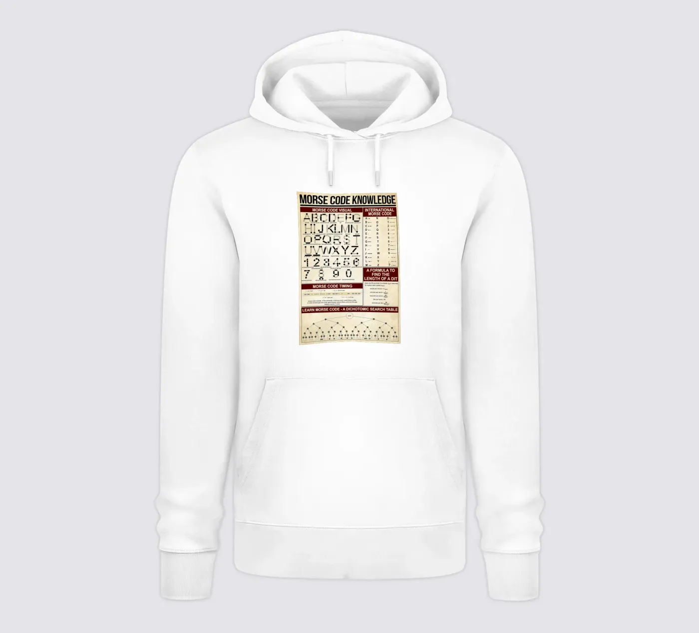 Affiche de connaissance du code morse sweat à capuche de Maritiknowled