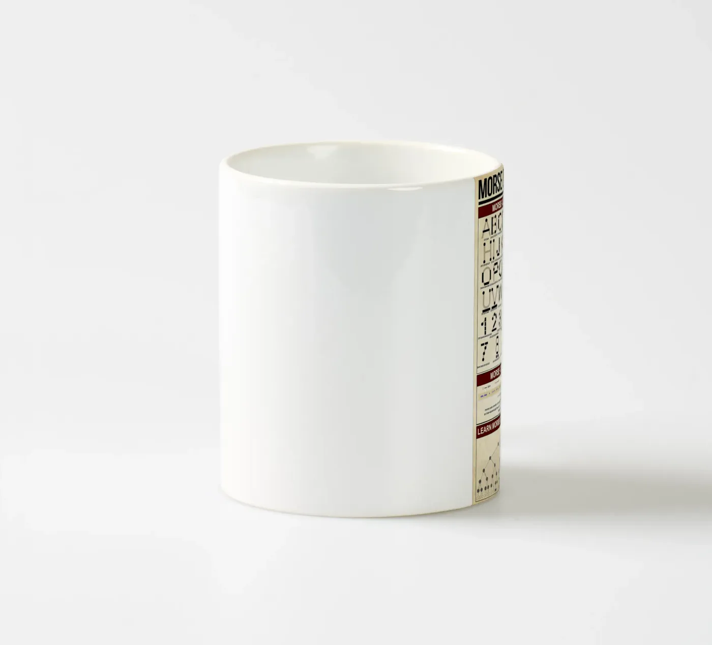 Morse Code Knowledge Poster Keramik Tasse von Maritiknowled