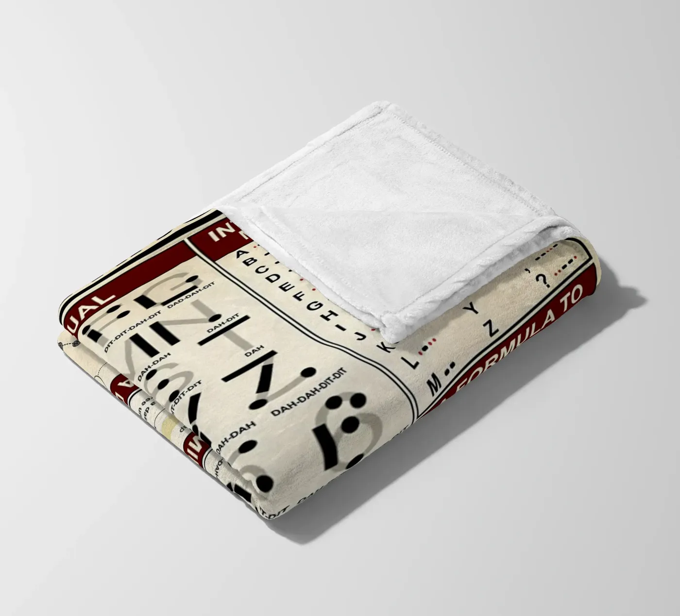 Morse Code Knowledge Poster plaid polaire de Maritiknowled