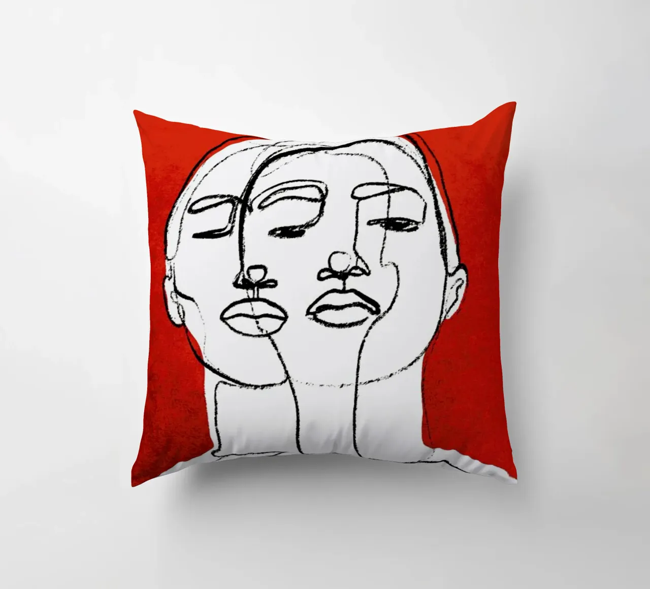 Twins decorative cushion by treechild