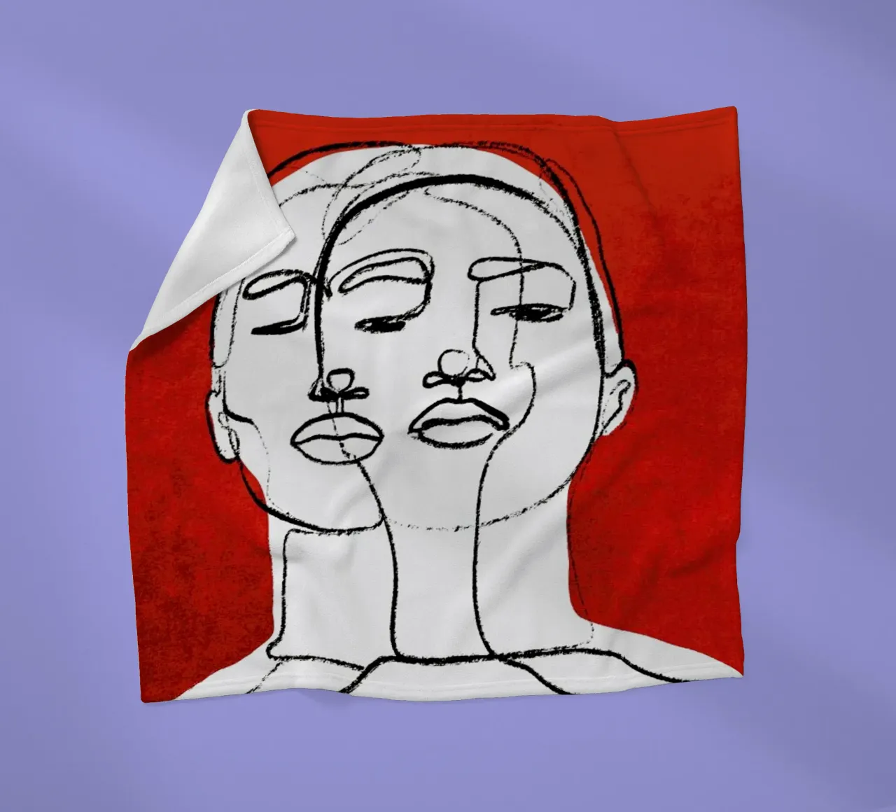 Twins coperta in pile da treechild