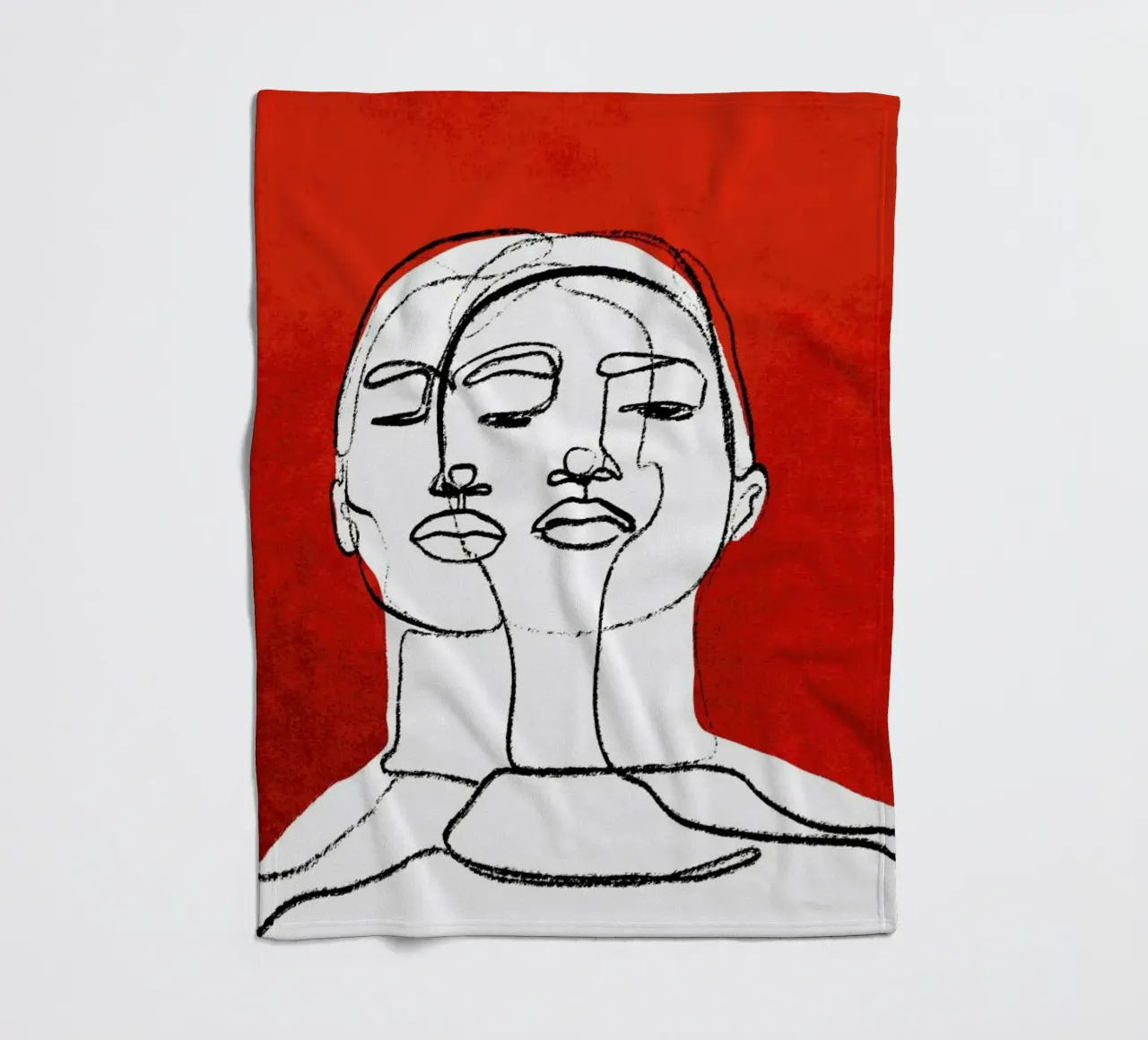 Twins coperta in pile da treechild