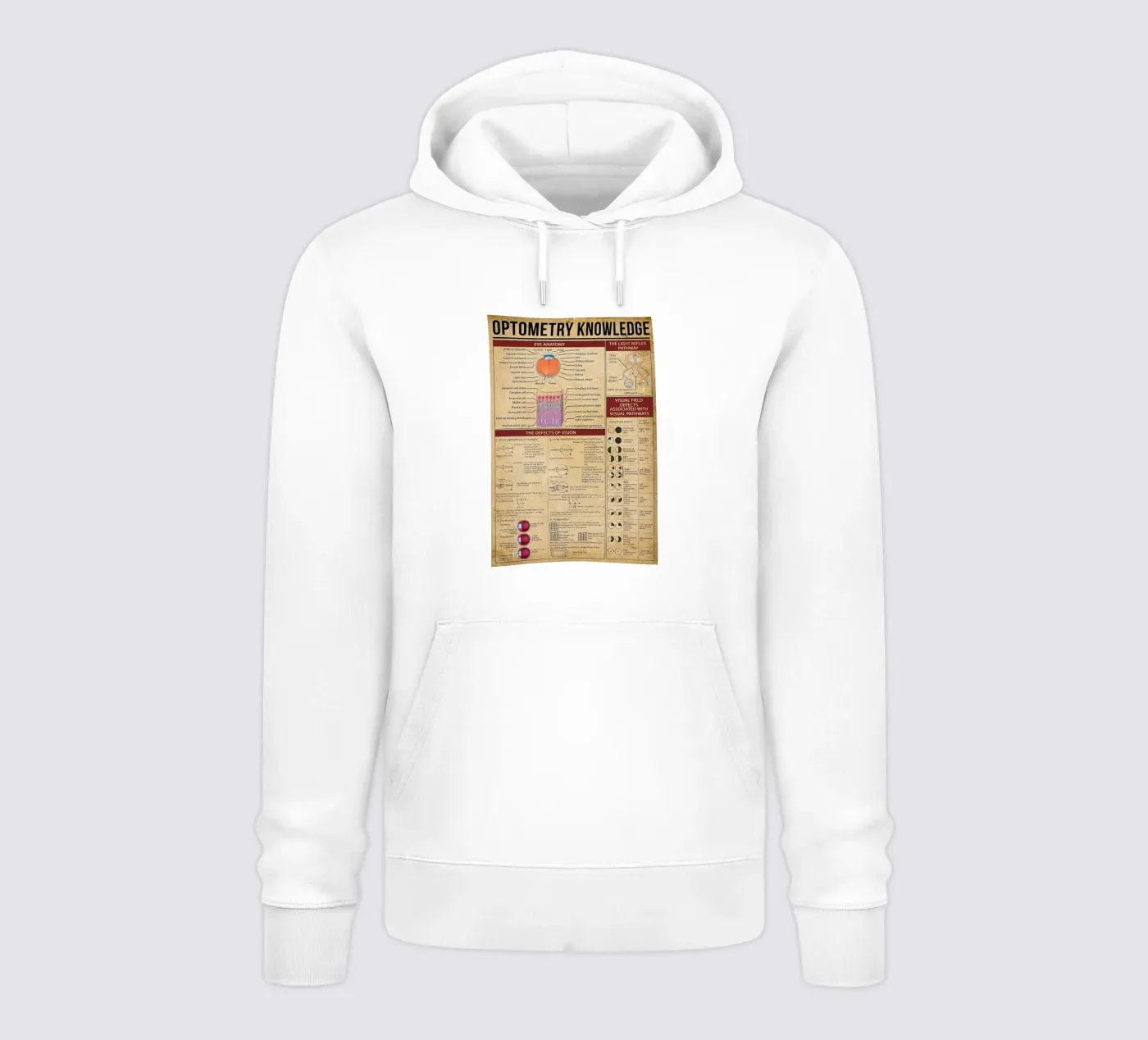 Optometry Knowledge Poster hoodie by Maritiknowled