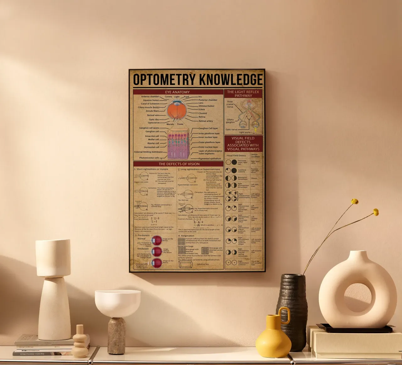 Optometry Knowledge Poster forex plate by Maritiknowled