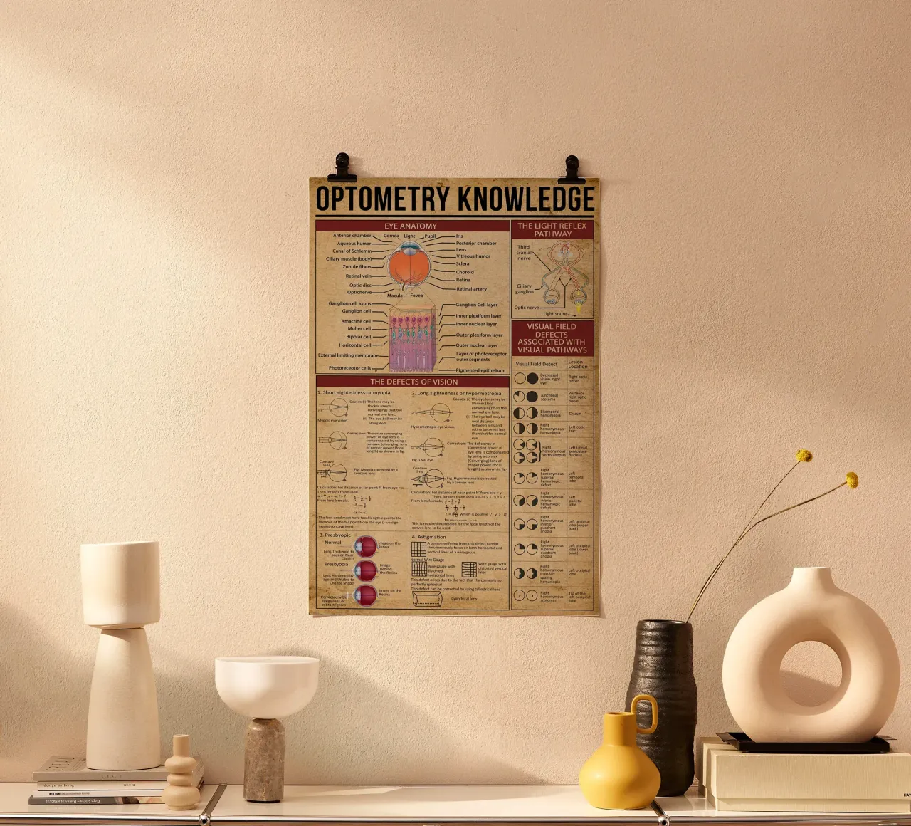 Optometry Knowledge Poster hahnemühle by Maritiknowled