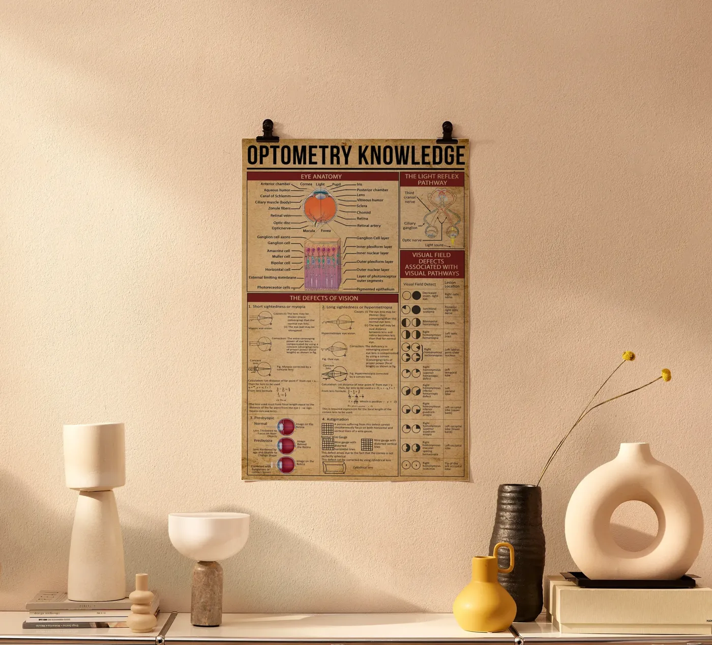 Optometry Knowledge Poster poster van Maritiknowled