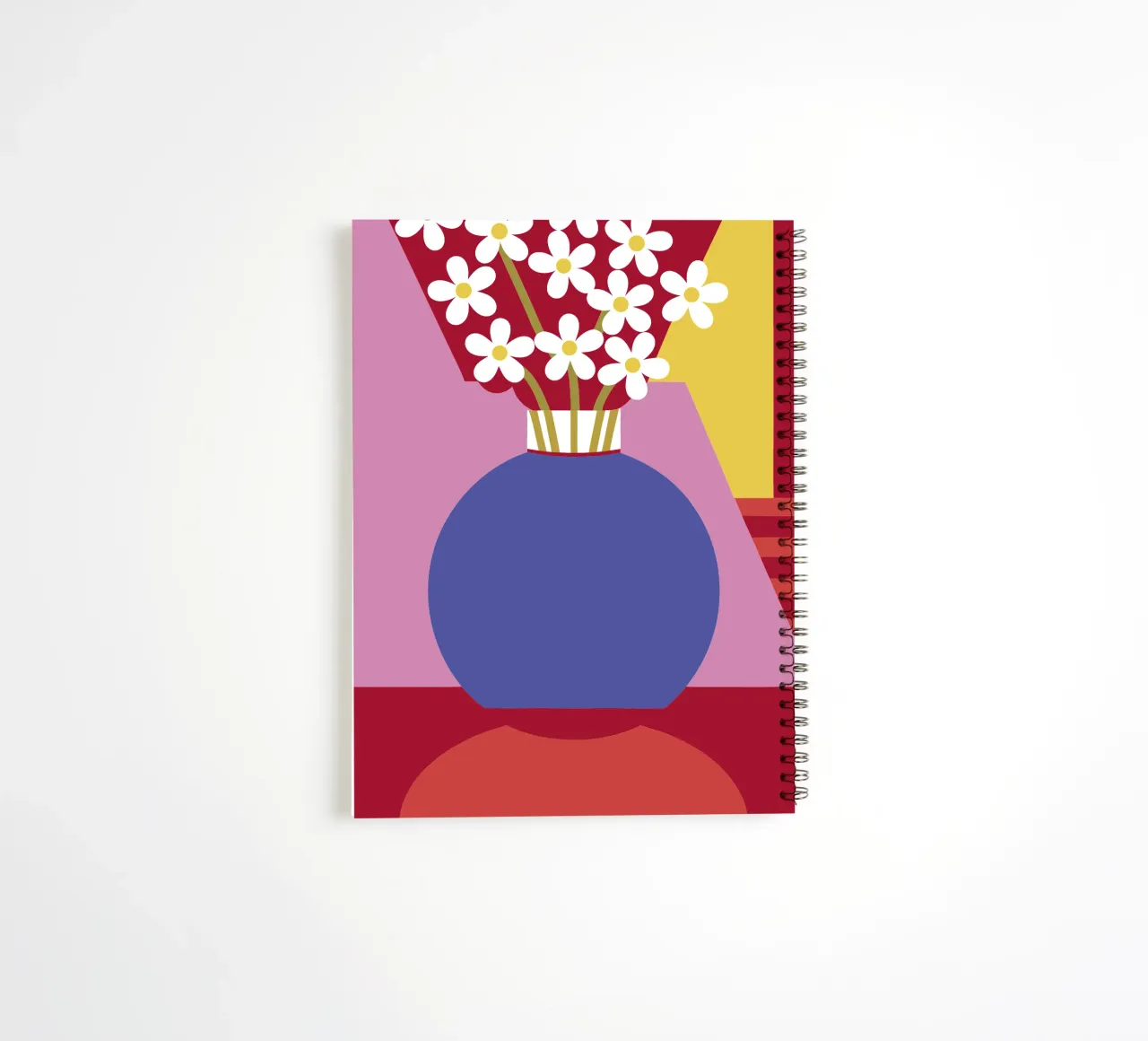 Jasmine Flower Vase spiral notebook by LOOK DIFFERENT