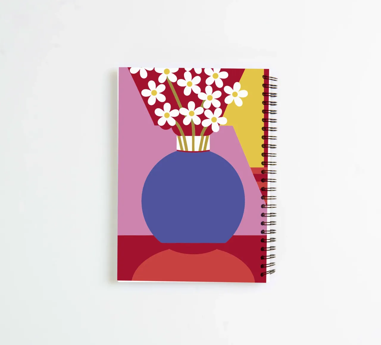 Jasmine Flower Vase spiral notebook by LOOK DIFFERENT